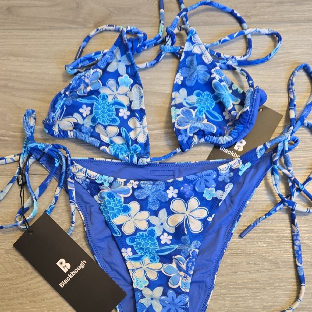 Blackbough Blue Floral Bikini Set